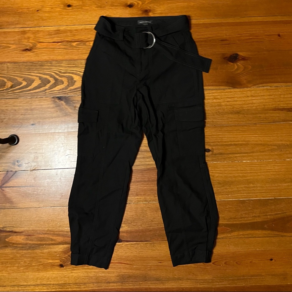 Banana Republic women’s black high waisted cargo style pants